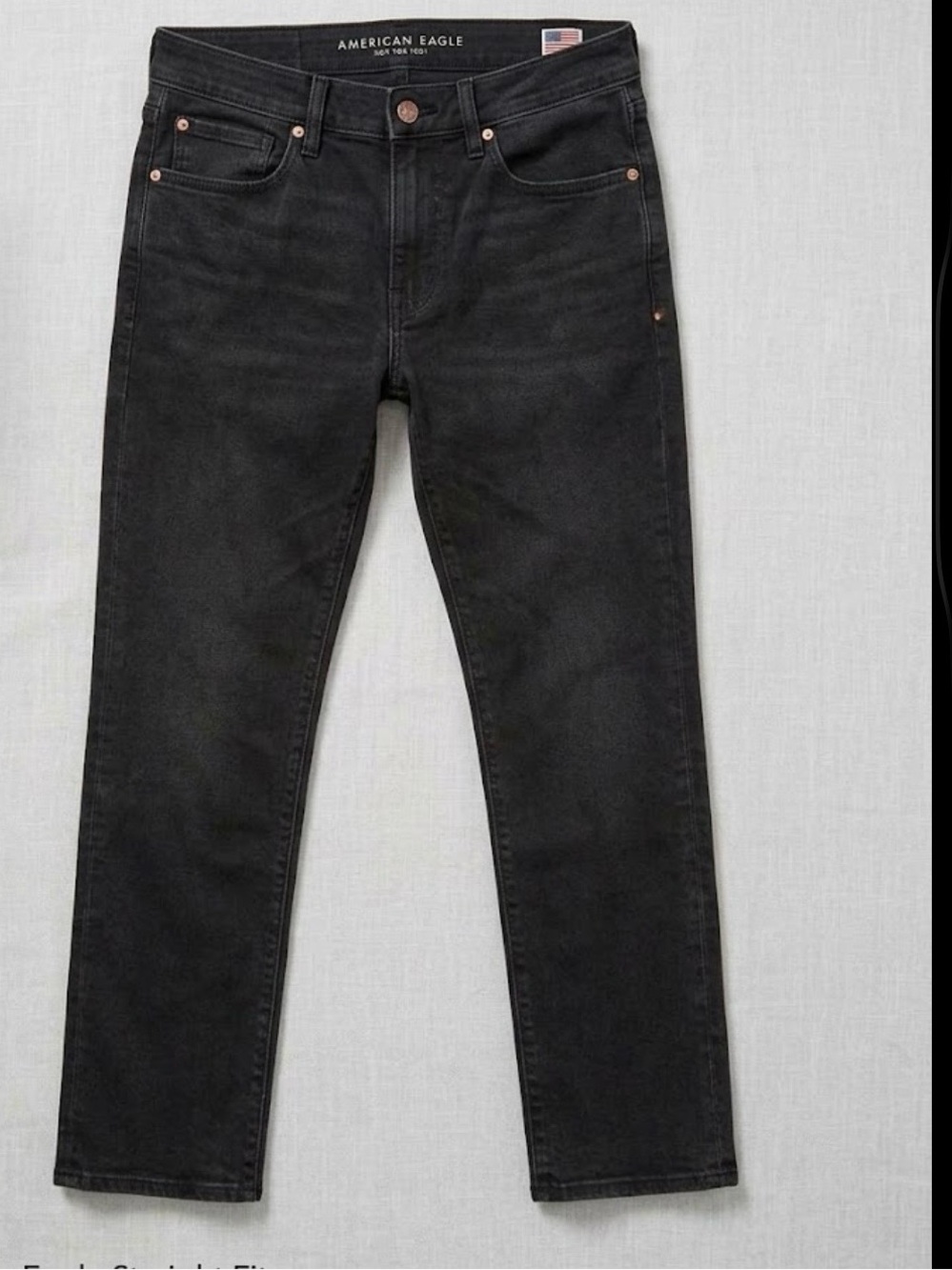 American Eagle Outfitters Men’s Black Straight Jeans